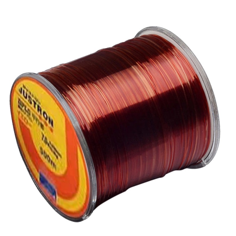 5.0# 0.37mm 13.5kg Tension 500m Extra Strong Imported Raw Silk Nylon Fishing Line(Wine Red)