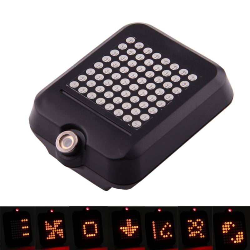 Bicycle Intelligent Wireless Control USB Rechargeable Turn Signal Light Brake with Laser & Mount Holder Strap (Black)