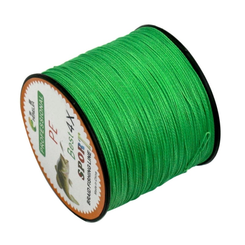HENGJIA 4.0# 0.34mm 45LB 18.1kg Tension 500m Extra Strong 4 Shares Braid PE Fishing Line Kite Line(Green)