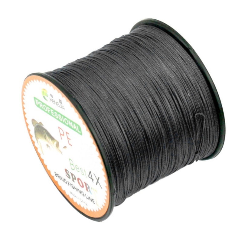 HENGJIA 6.0# 0.40mm 60LB 27.2kg Tension 500m Extra Strong 4 Shares Braid PE Fishing Line Kite Line(Black)