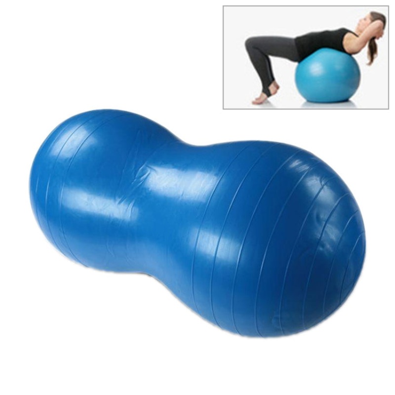 Peanut Yoga Ball Thickening Explosion-proof Sport Exercise Ball Massage Ball (Blue)
