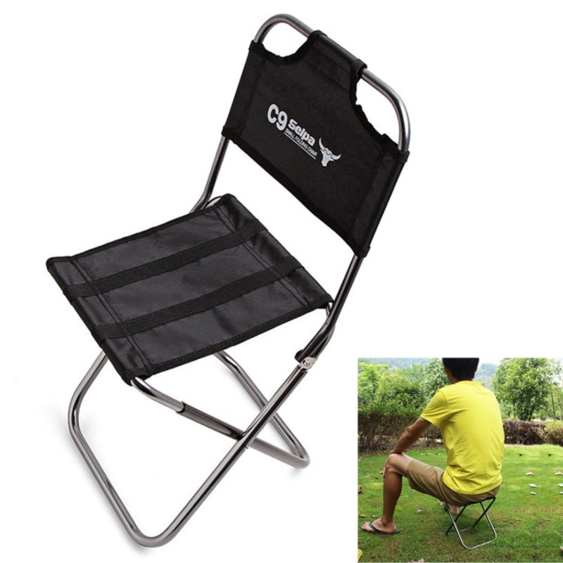 Portable Folding Seat Stool Backpacking Aluminium Alloy Chair (Outdoor Fishing)