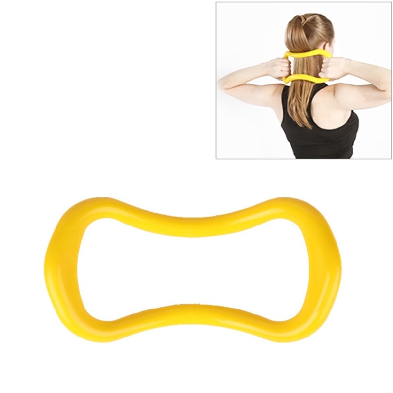 Smooth Yoga Pilates Magic Circle Fascia Stretching Training Ring (Yellow)