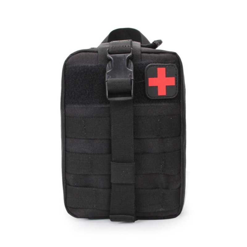 Waterproof Oxford Cloth + Nylon Outdoor Travel Portable First Aid Kit (Black)