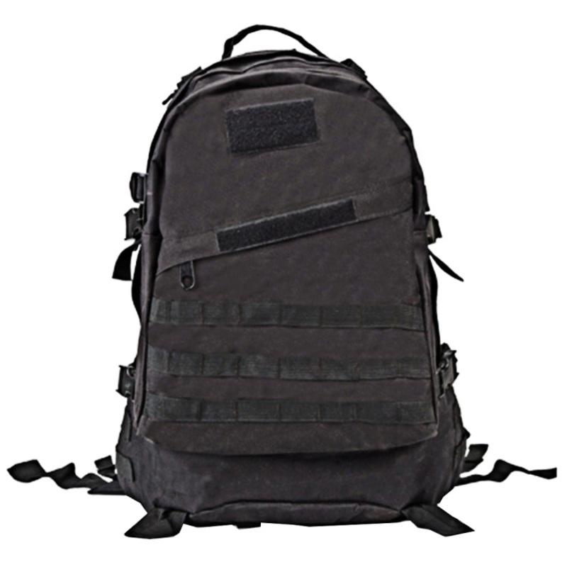 Fashion Camouflage Style Men Oxford Cloth Backpack Shoulders Bag Outdoors Hiking Camping Travelling Bag 40L Black (51 x 42 x 22 cm)