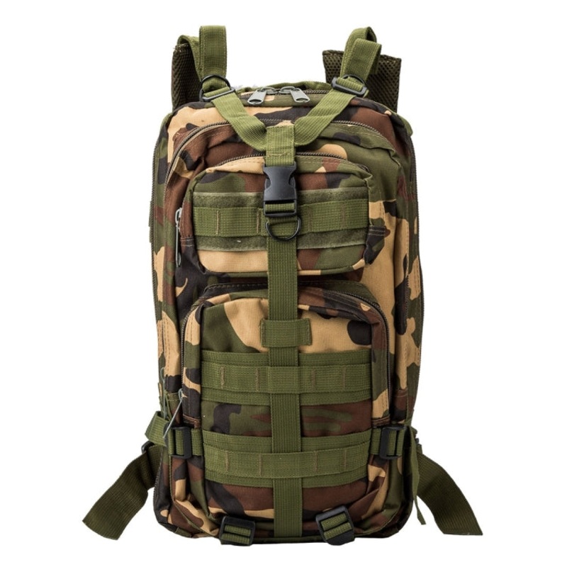 Fashion Camouflage Style Oxford Cloth Backpack Shoulders Bag Outdoors Hiking Camping Travelling Bag with Expanded MOLLE & Shoulder Pad (Size: 43 x 26 x 23 cm)