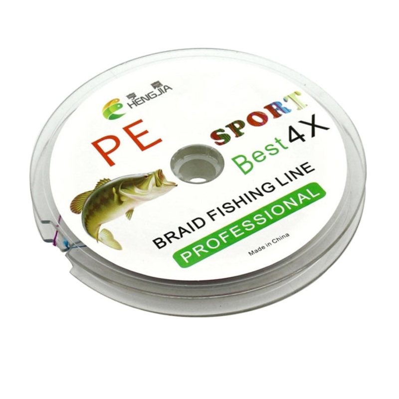 HENGJIA Colorful 4.0# 0.34mm 45LB 18.1kg Tension 100m Extra Strong 4 Shares Braid PE Fishing Line Kite Line