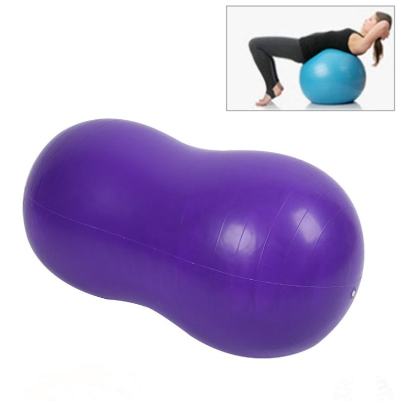 Peanut Yoga Ball Thickening Explosion-proof Sport Exercise Massage Ball (Purple)
