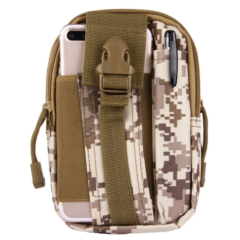 Stylish Multifunctional Outdoor Sports Running Hiking Riding Travelling Waist Bag Phone Camera Protective Case Card Pocket Wallet with Belt Bandage Binding Tape (One Size)