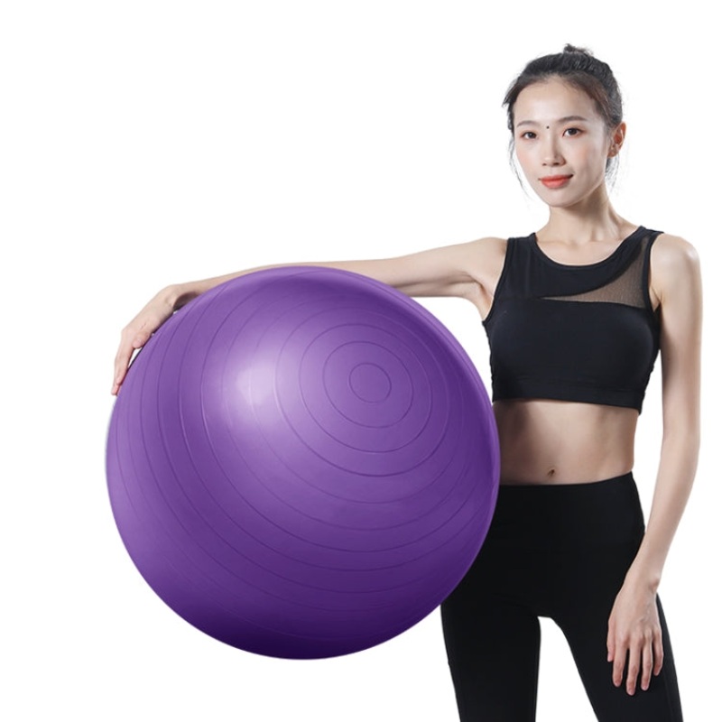 Thickening Explosion-proof Big Yoga Ball Sport Fitness Ball Environmental Pregnant Yoga Ball, Diameter: 75cm (Purple)