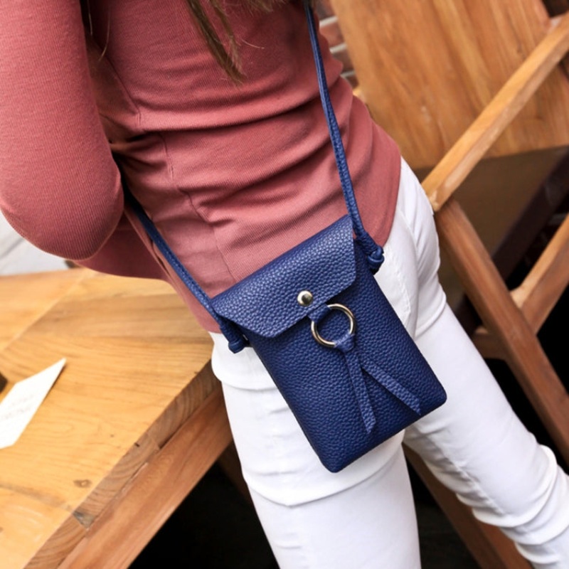 Ladies Casual Leisure Tassel Shoulder Crossbody Bucket Bag (One Size)