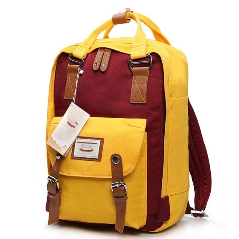 Fashion Casual Travel Backpack Laptop Bag Student Bag with Handle (Size: 38x28x15cm)