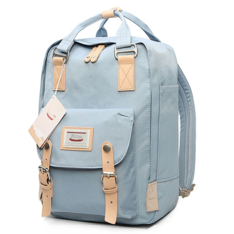 Fashion Casual Travel Backpack Laptop Bag Student with Handle Size 38x28x11cm (Black)