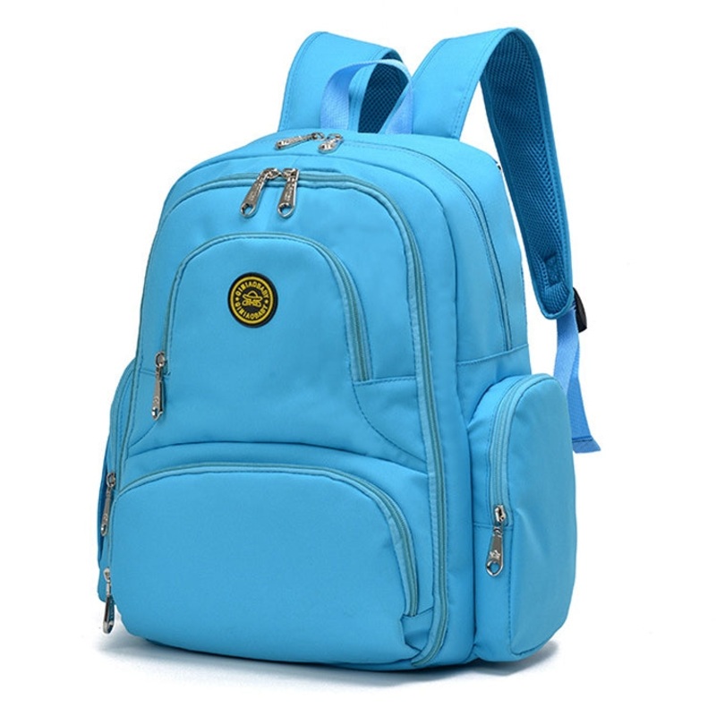 Fashion Travel Multifunctional Mother Shoulder Bag Maternity Nappy Backpack (Blue) 18x30x43cm