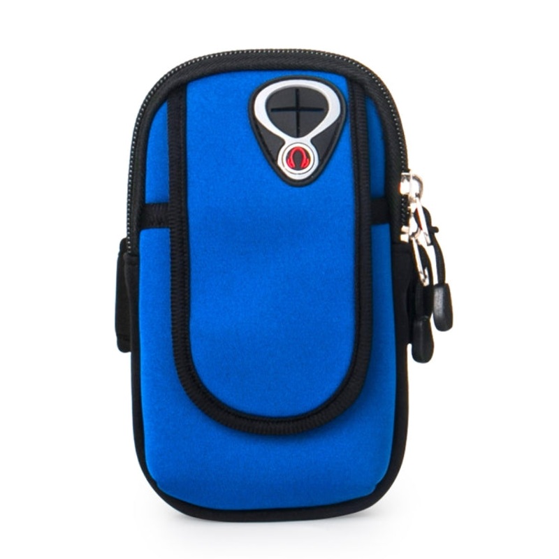 Waterproof Neoprene Phone Running Protective Outdoor Wrist Sports Arm Bag (Black)
