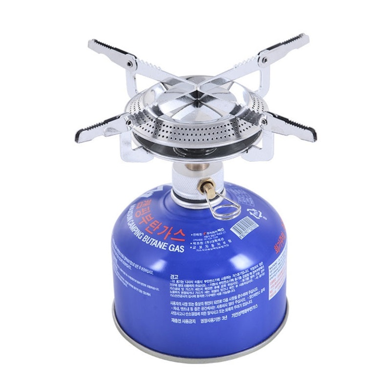 Portable Split Outdoor Picnic Gas Burner Camping Gas Stove (Black)