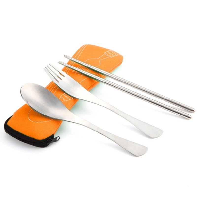 Three Piece Outdoor Cutlery Set (Various Colors and Sizes)