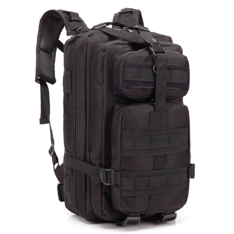 Unisex Outdoor Backpack Camping Hiking Rucksack Bag (Black)