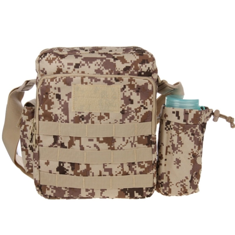 Waterproof High Density Strong Nylon Fabric Shoulder Bag with Kettle Bag (Desert Camouflage)
