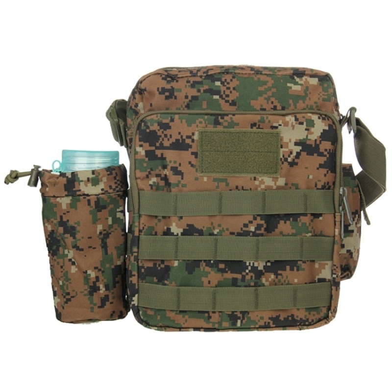 Waterproof High Density Strong Nylon Fabric Shoulder Bag with Kettle Bag (Forest Camouflage)