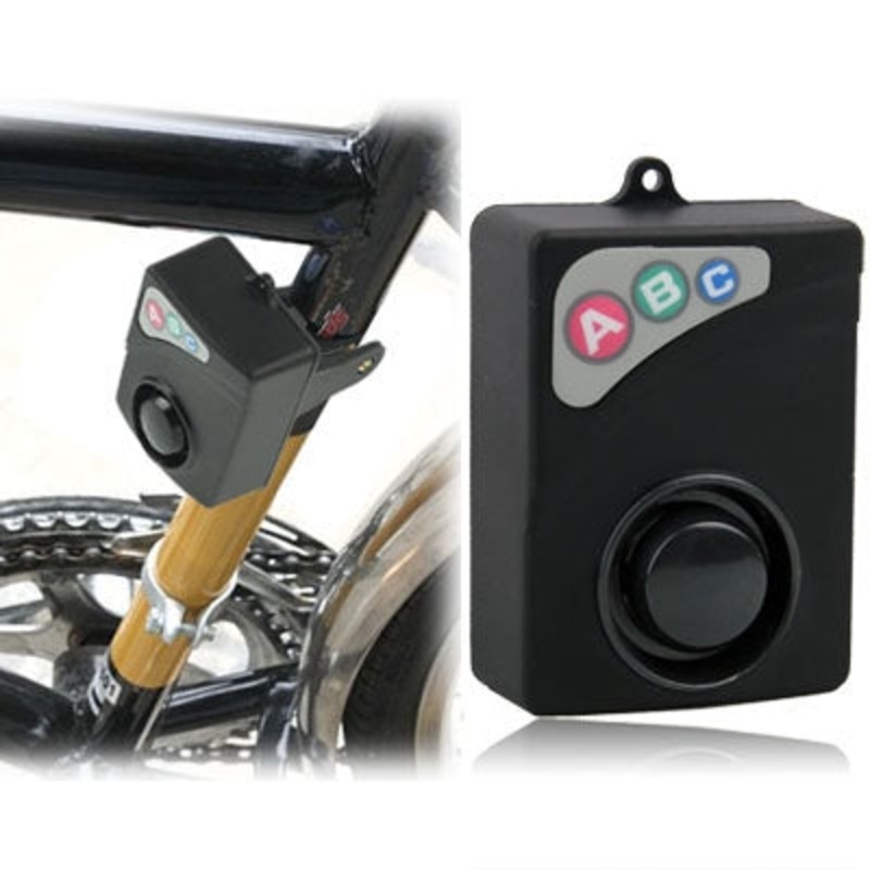 105dB Bicycle Alarm - Loud Bike Security (Black)