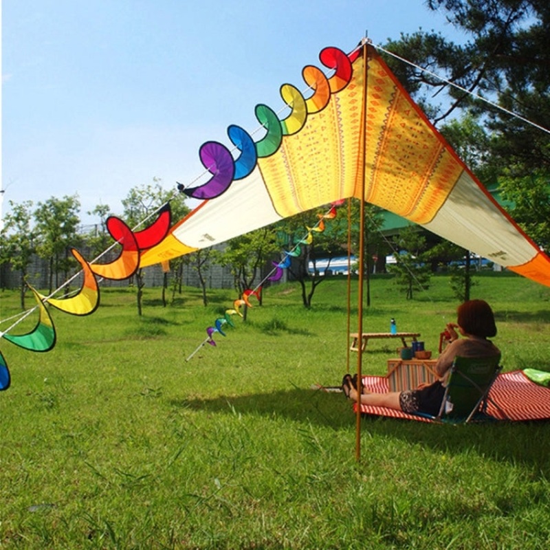 Outdoor Camping Rainbowtree Spinner Bunting Decoration (110 x 22 cm)