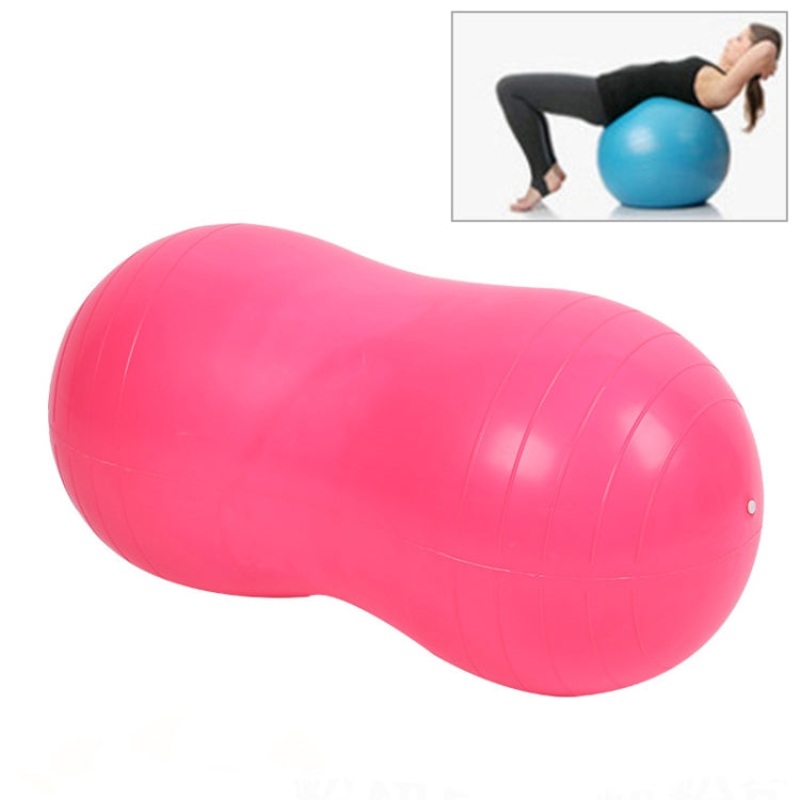 Peanut Yoga Ball Thickening Explosion-proof Sport Exercise Ball Massage Ball (Pink)