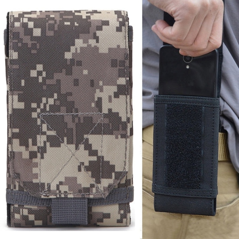 Stylish Outdoor Water Resistant Fabric Cell Phone Case, Approx 17cm x 8.3cm x 3.5cm (ACU)
