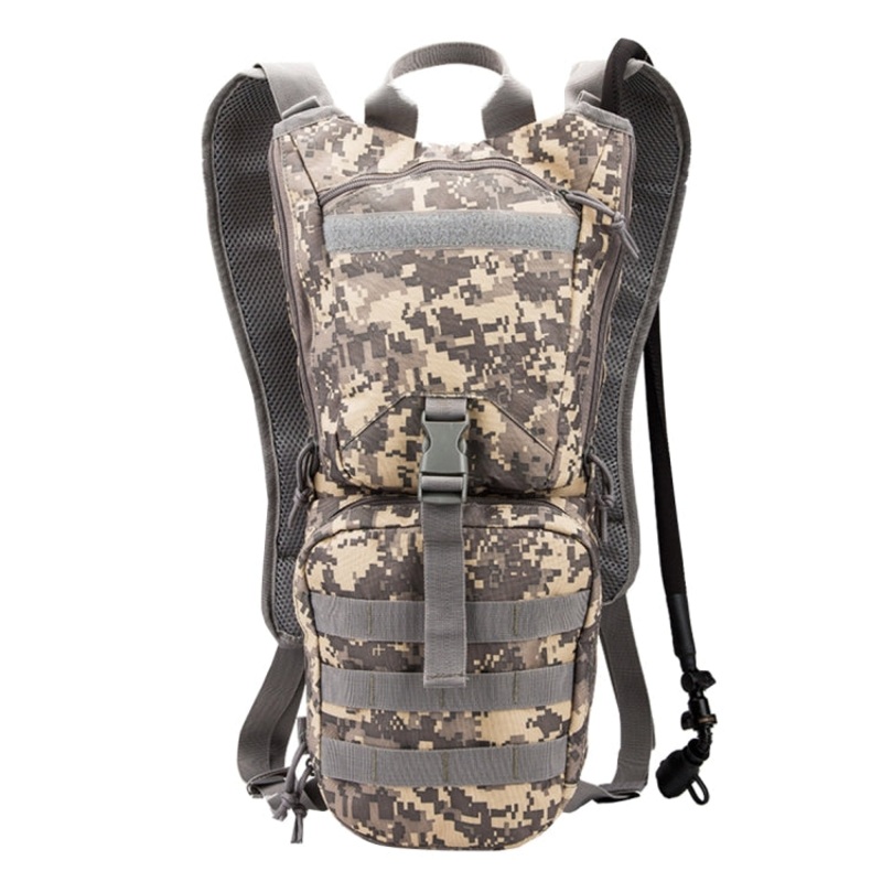 Superlight Fashion Army Style Oxford Cloth Backpack Shoulders Bag with Outdoors Water Bag for Hiking Camping Travelling (Size: 42 x 25 x 23 cm)