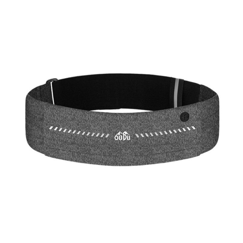 Small Outdoor Sports Portable Wrap-Around Waist Pack Unisex Cell Phone Bag (Hemp Black)