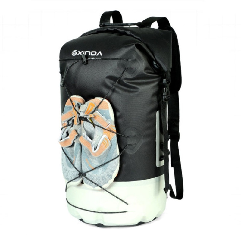 Waterproof Outdoor Stream Tracing Backpack Diving Bag (Black-36L)
