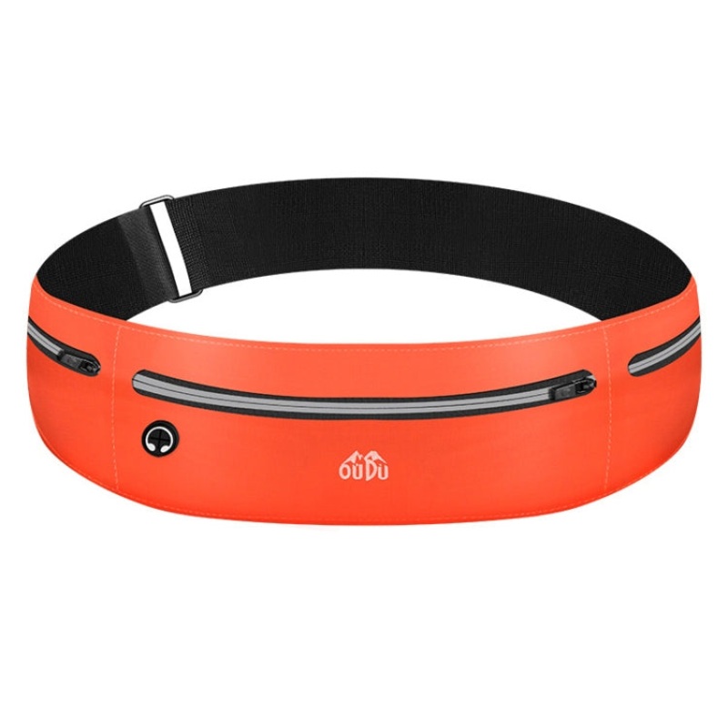 Waterproof Running Cell Phone Waist Pack Men Women Outdoor Sports Gear Orange (Small)