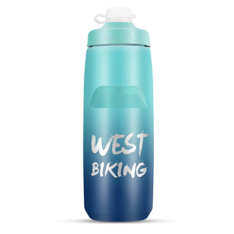 Bicycle Water Bottle Portable Outdoor Cycling Water Cup (Blue Gradient)