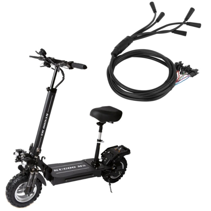 For KUGOO M5 AIMITE Electric Scooter One-To-Five Data Cables(Black)