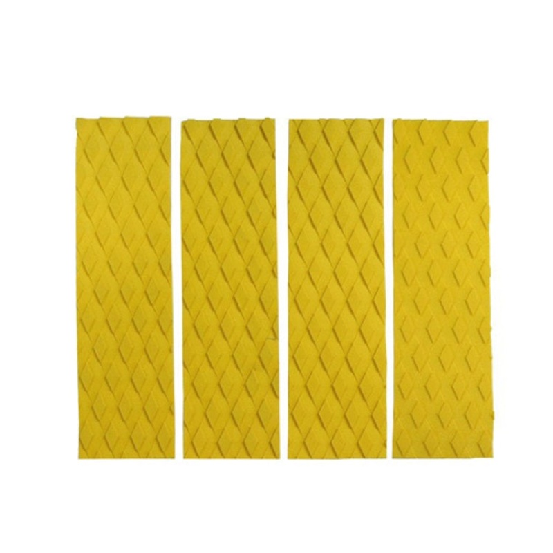 4pcs /Set EVA Shortboard Surfboard Diamond Anti-skid Pad(Yellow)
