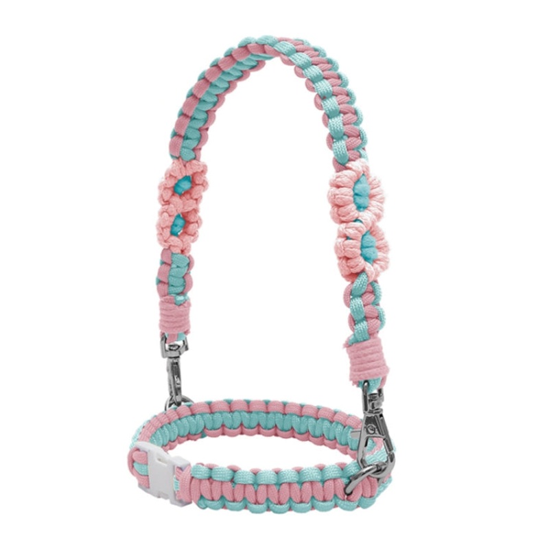 Hand Woven Mug Holder Boho Daisy Mug Strap Pink (40oz)