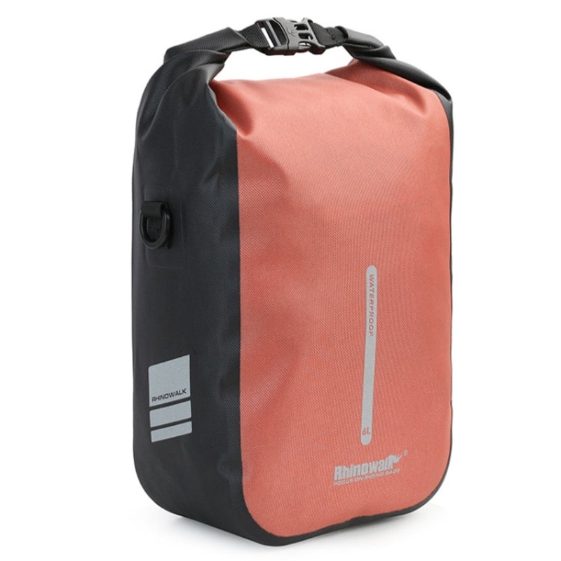 Waterproof Outdoor Cycling Quick-Release Buckle Bicycle Front Fork Bag (Orange Red)