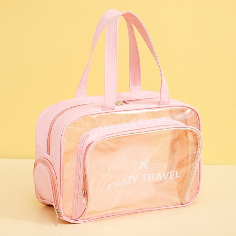Waterproof Swimming Beach Bag Toiletries and Cosmetics Bag Pink (Shoe Warehouse)