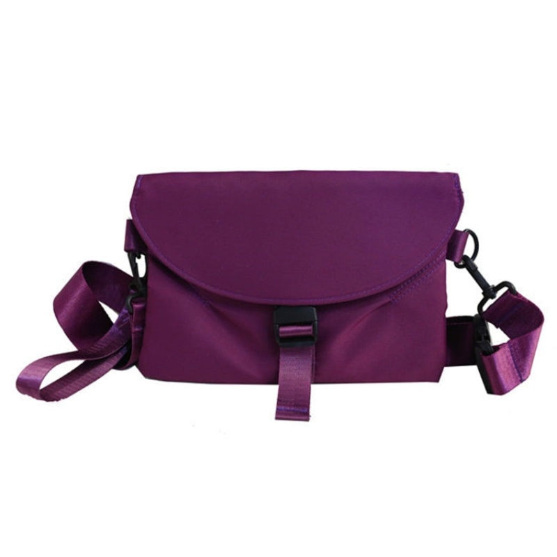 Workwear Crossbody Bag Single Shoulder Casual Small Bag Purple (One Size)