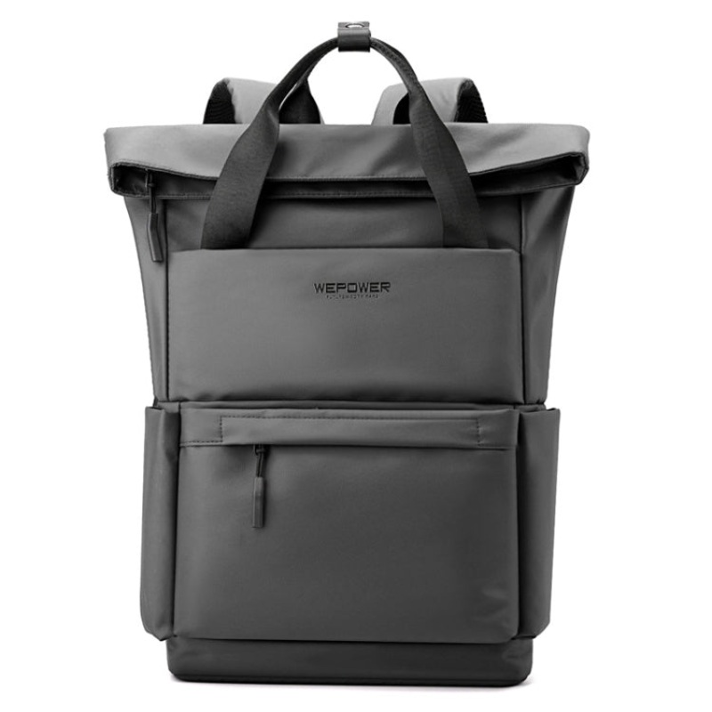 Large Capacity Pilet Bag Short Travel Backpack Light Casual Computer Bag (Grey)