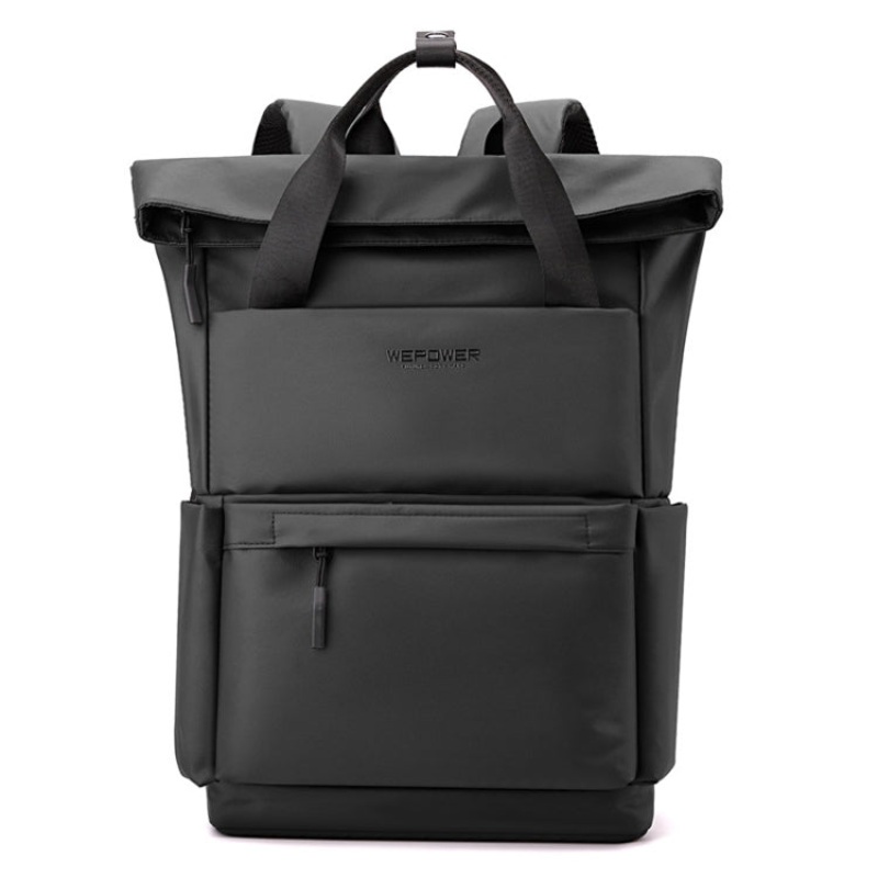 Large Capacity Pilot Bag Short Travel Backpack Light Casual Computer Bag Black (One Size)
