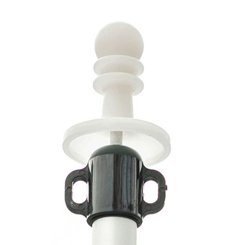 Outdoor Camping Canopy Pole Thunder Cap Tent Support Pole Insulated Plastic Protective Hat White Luminous (color: white luminous)