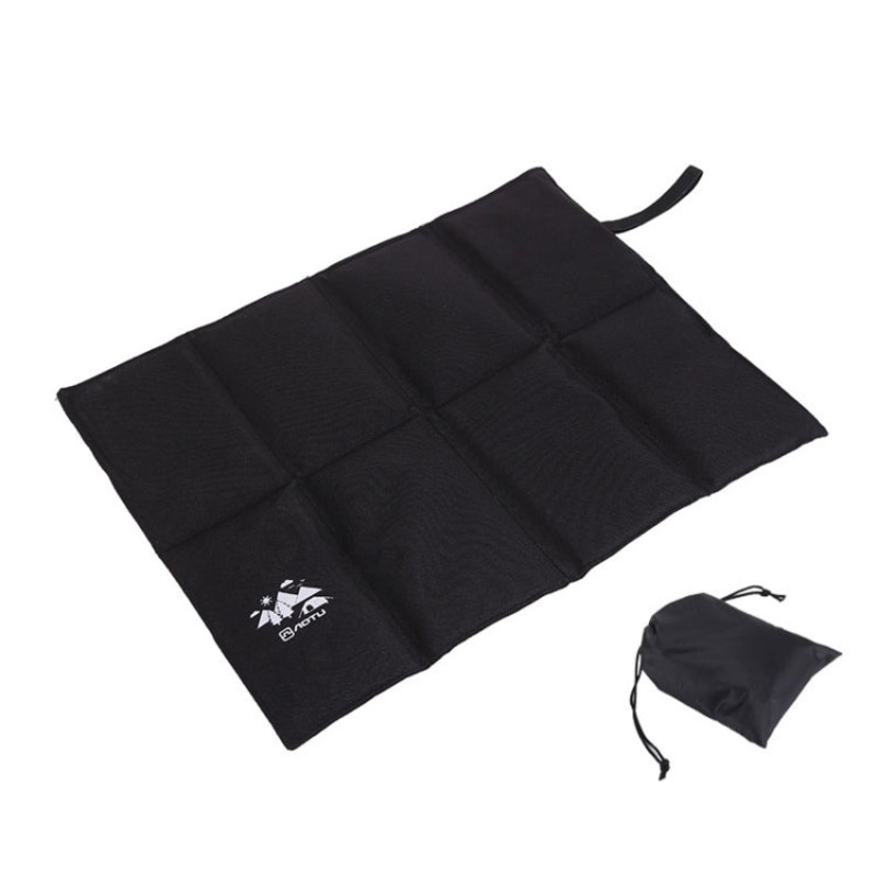 Portable Waterproof Picnic Cushion Moisture-Proof Camping Cushion Thickened Outdoor Beach Travel Folding Small Cushion (Color: 8 Fold Army Green)