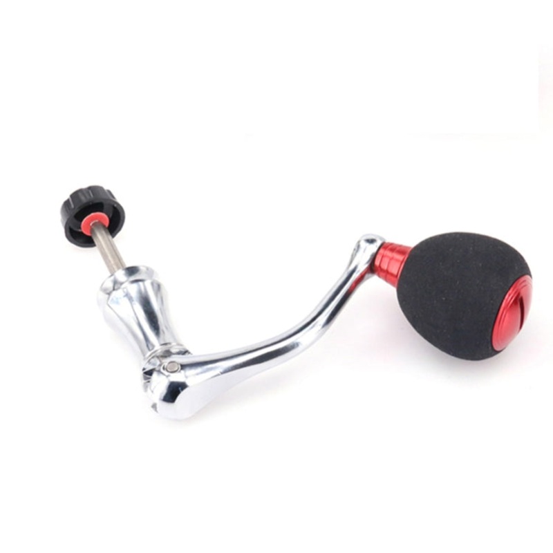 DEUKIO All-Metal EVA Rocker Fishing Reel Rocker Aluminum Alloy Knob For Fish Reel Tackle Accessory, Specification: Large (Red)
