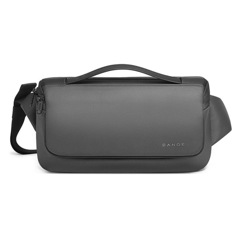 Men Fashion Chest Bag Waterproof Portable Storage Messenger Bag (Gray)