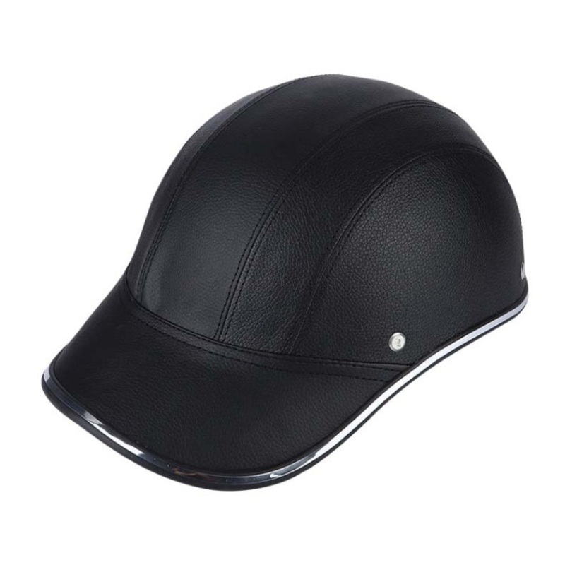Summer Lightweight Half Helmet Safety Helmet Black (Sizes: S, M, L)